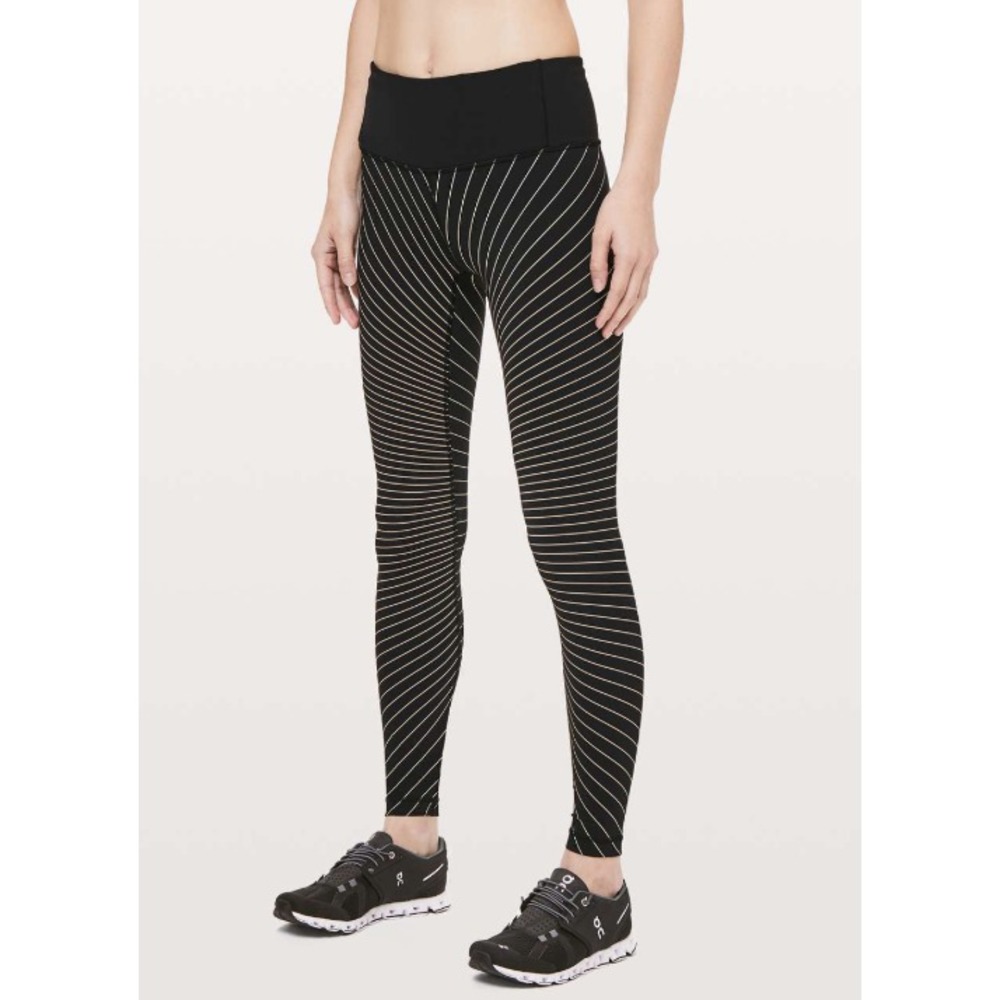 Lululemon Speed Wunder Tight Reflective Leggings High Beam‎ LW5BGQS Running Yoga